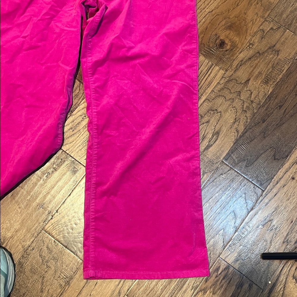 KUT FROM THE KLOTH Hot Pink Velvet Pants size 14 - Picture 4 of 5